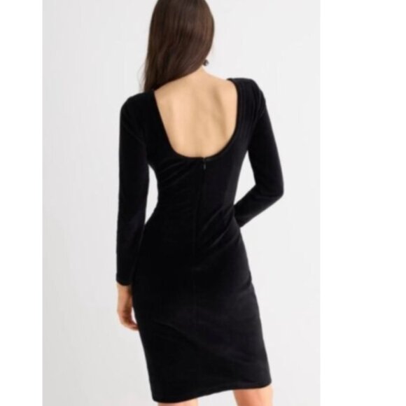 ✨J Crew Scoopback sheath dress in Italian velvet — Timeless Evening Elegance ✨ - Picture 3 of 3